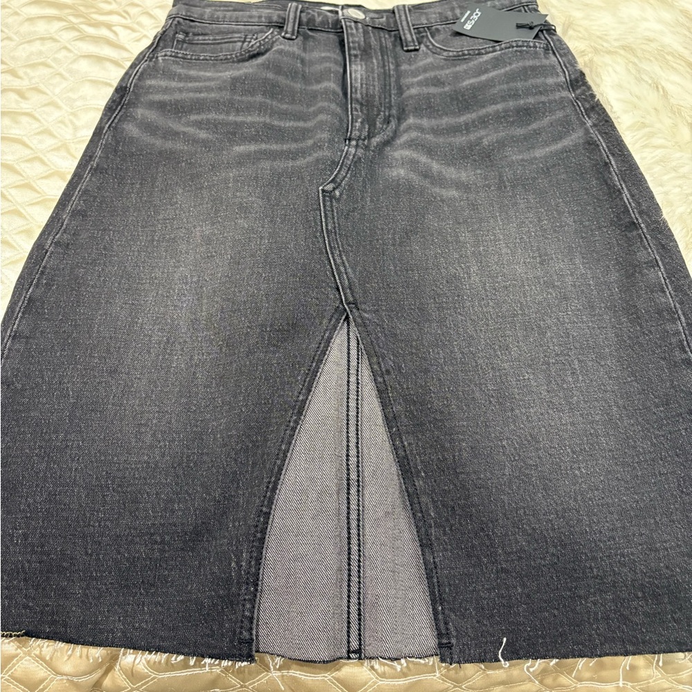 Joe's Jeans Dark Gray Denim Skirt